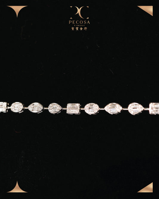 Lane 18KW Diamond Bracelet