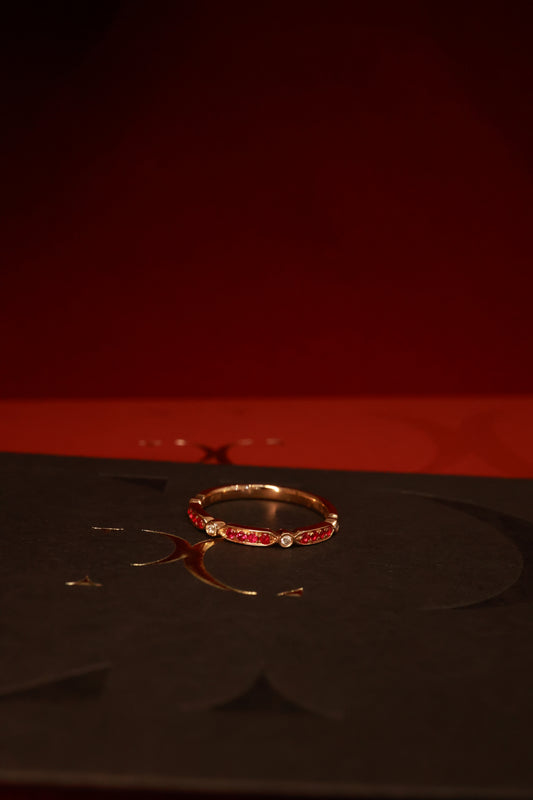 Crimson 18KR Ruby Diamond Ring
