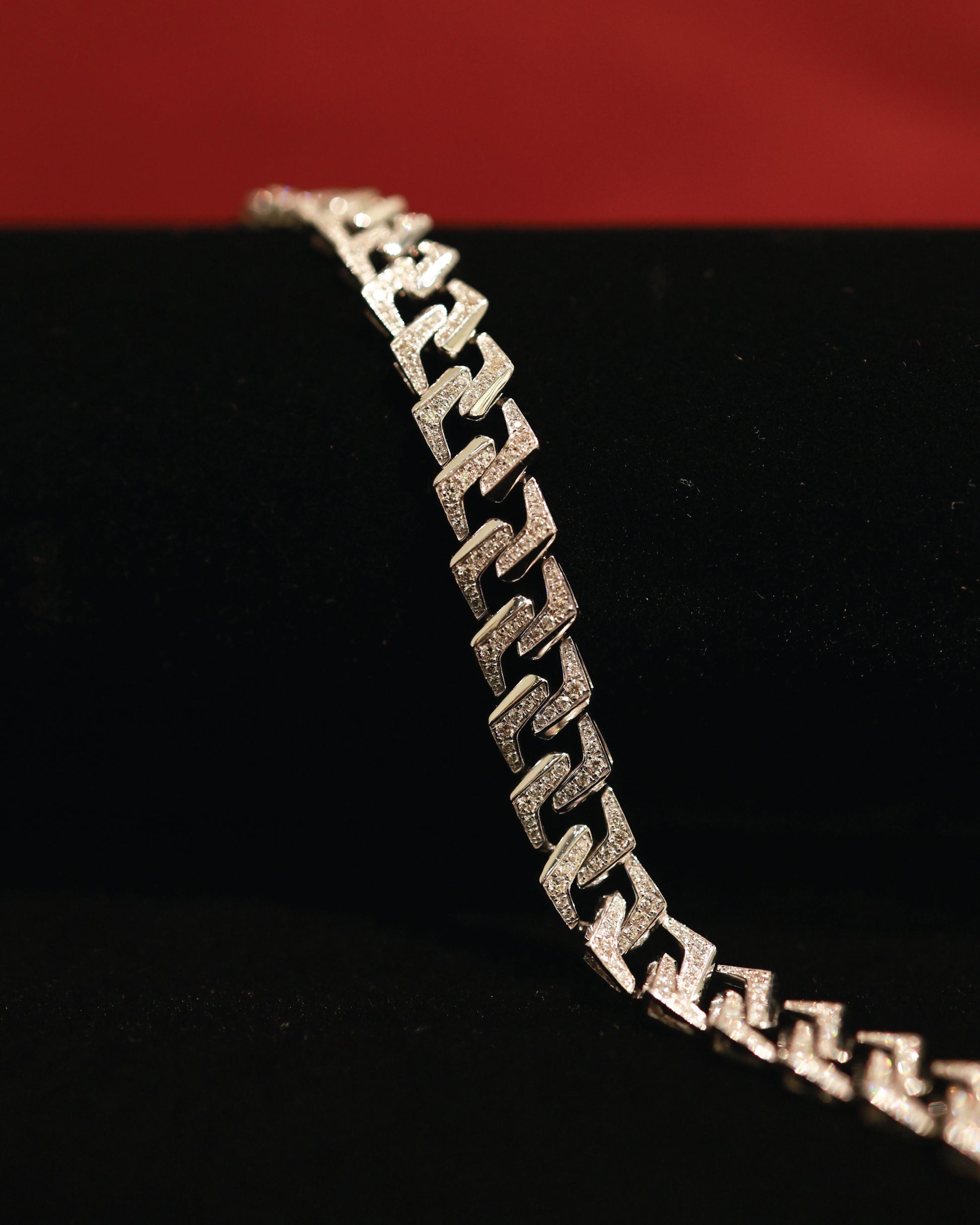Fourteen 18KW Diamond Bracelet