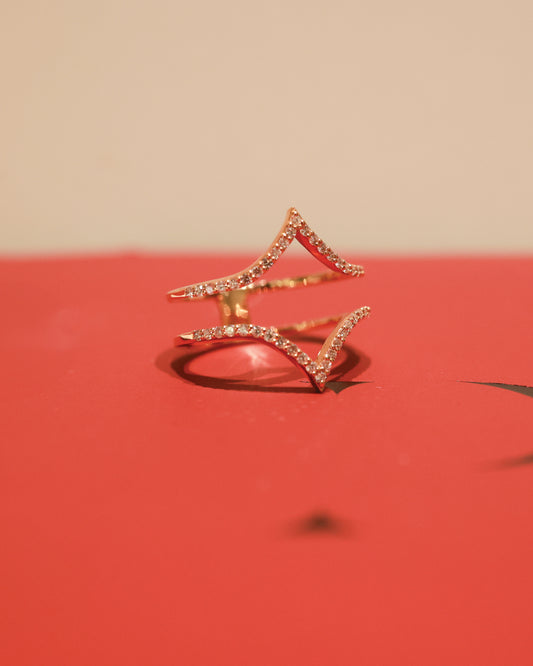 Spark 18KY Diamond Ring