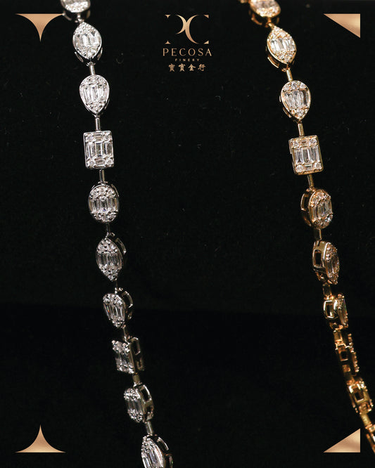 Lane 18KW Diamond Bracelet