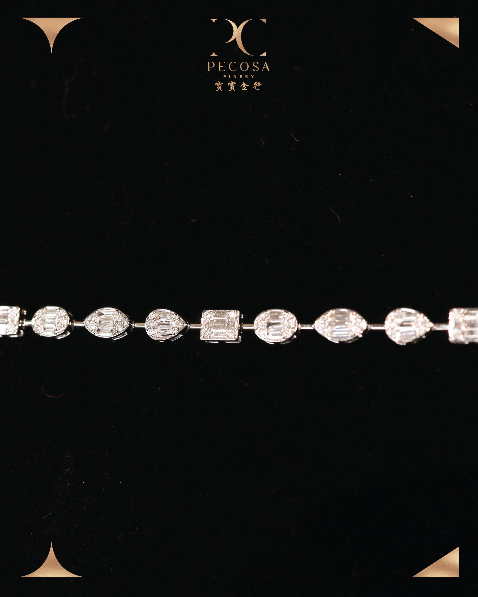 Lane 18KW Diamond Bracelet