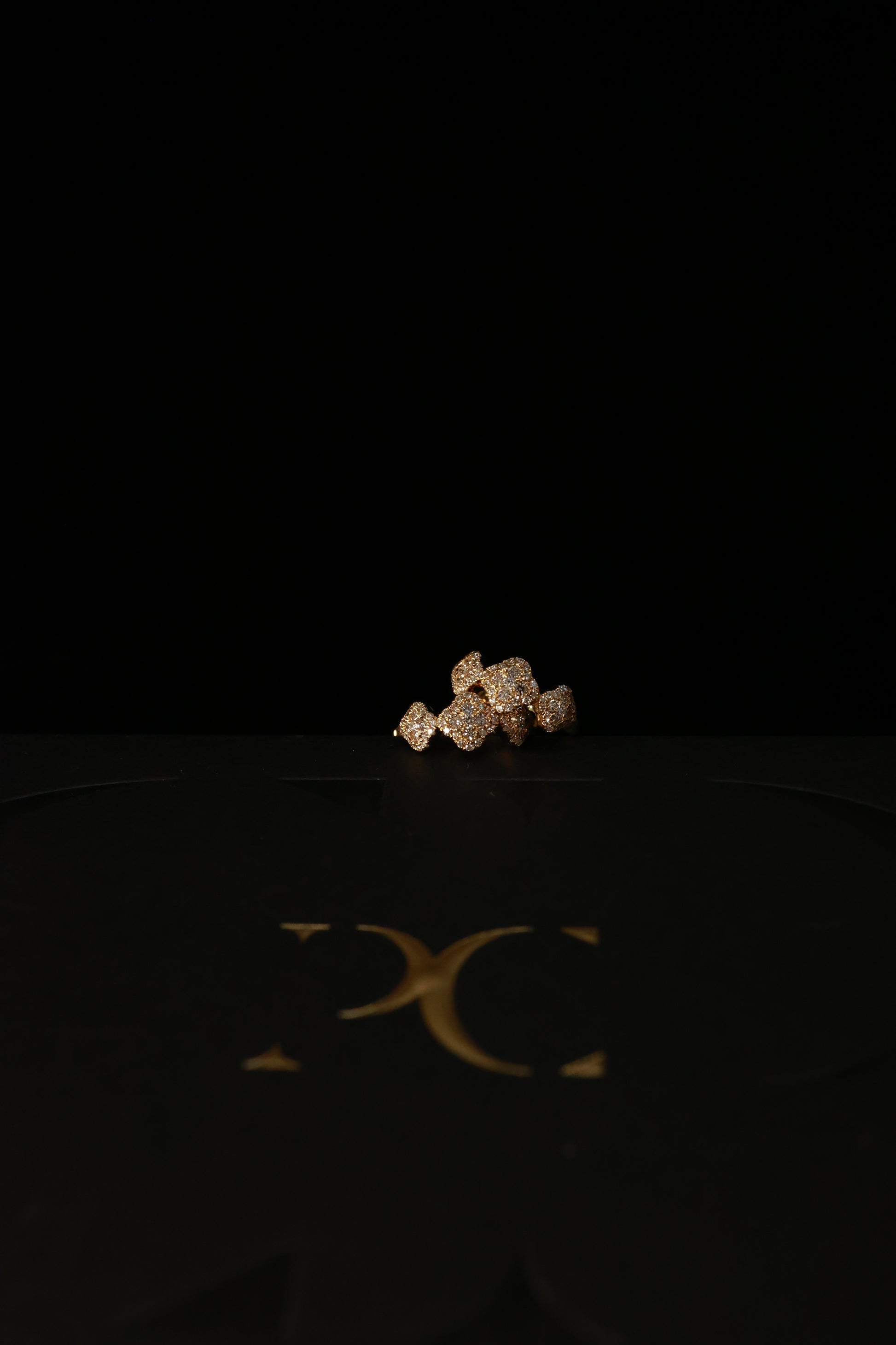 Peony 18KR Diamond Earrings