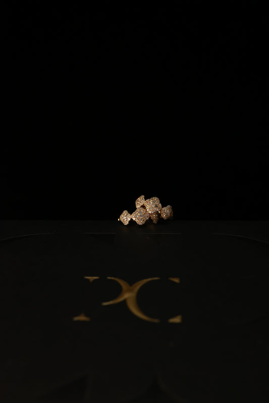 Peony 18KR Diamond Earrings