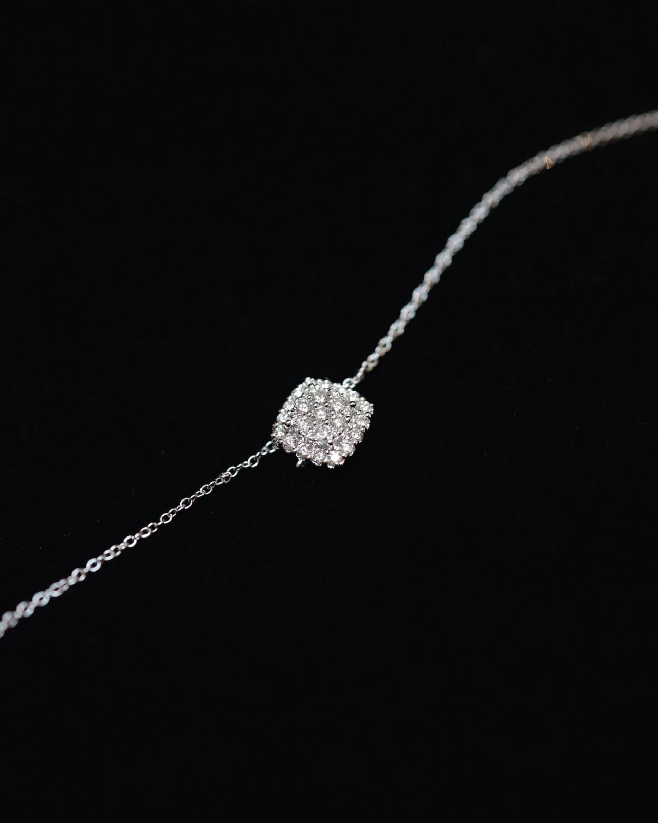 Squaremetry 18KW Diamond Bracelet