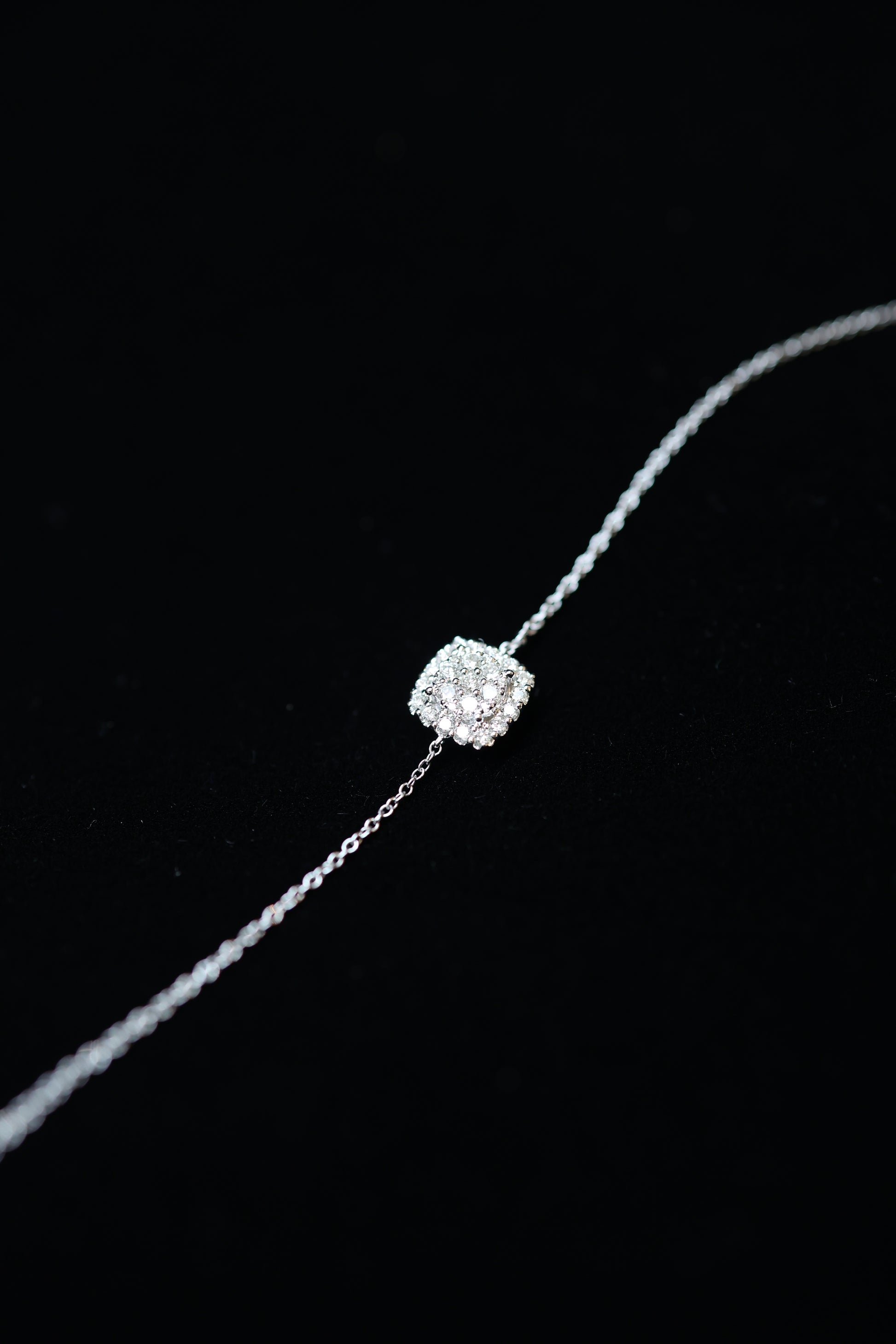 Squaremetry 18KW Diamond Bracelet