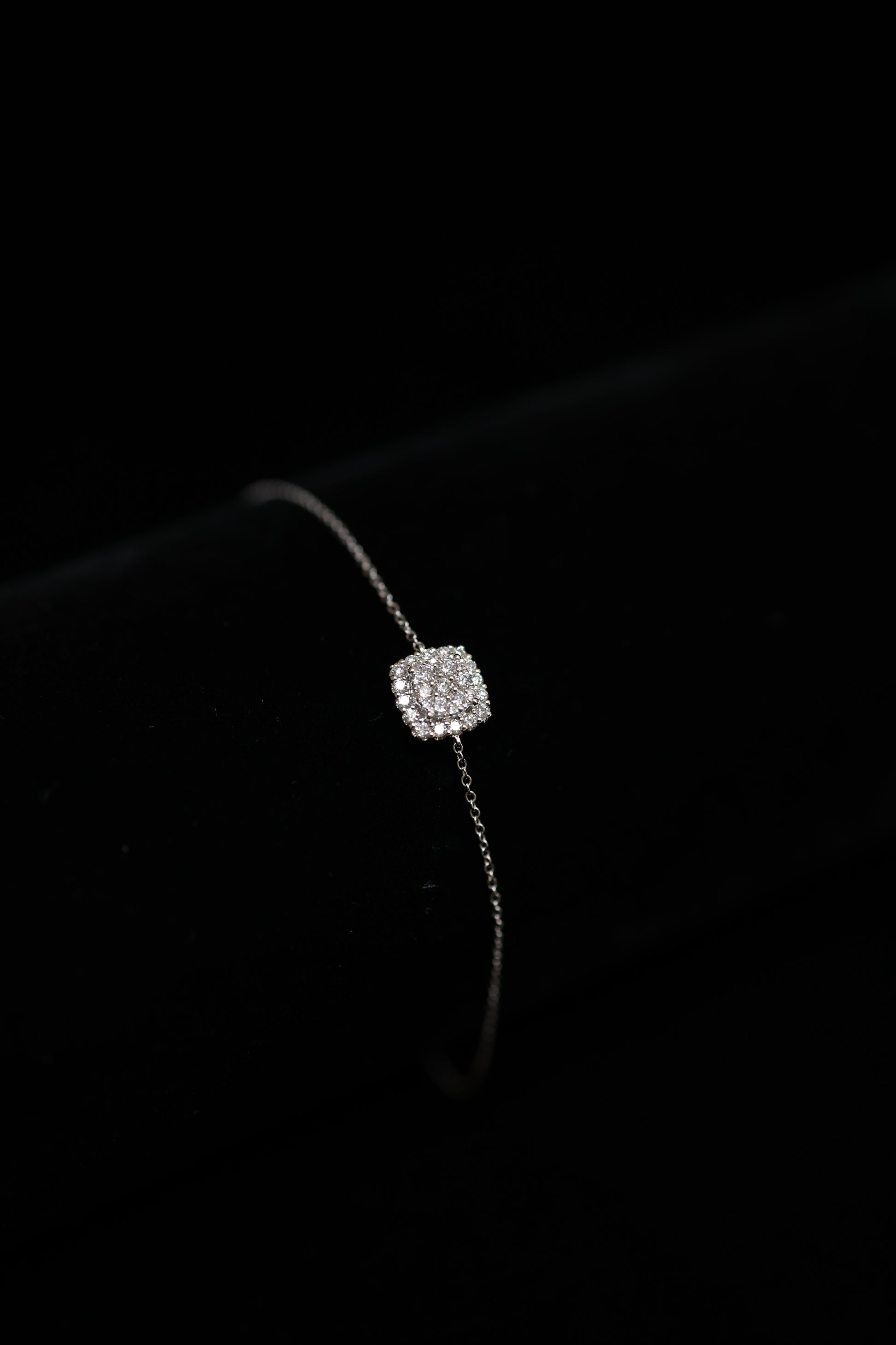 Squaremetry 18KW Diamond Bracelet