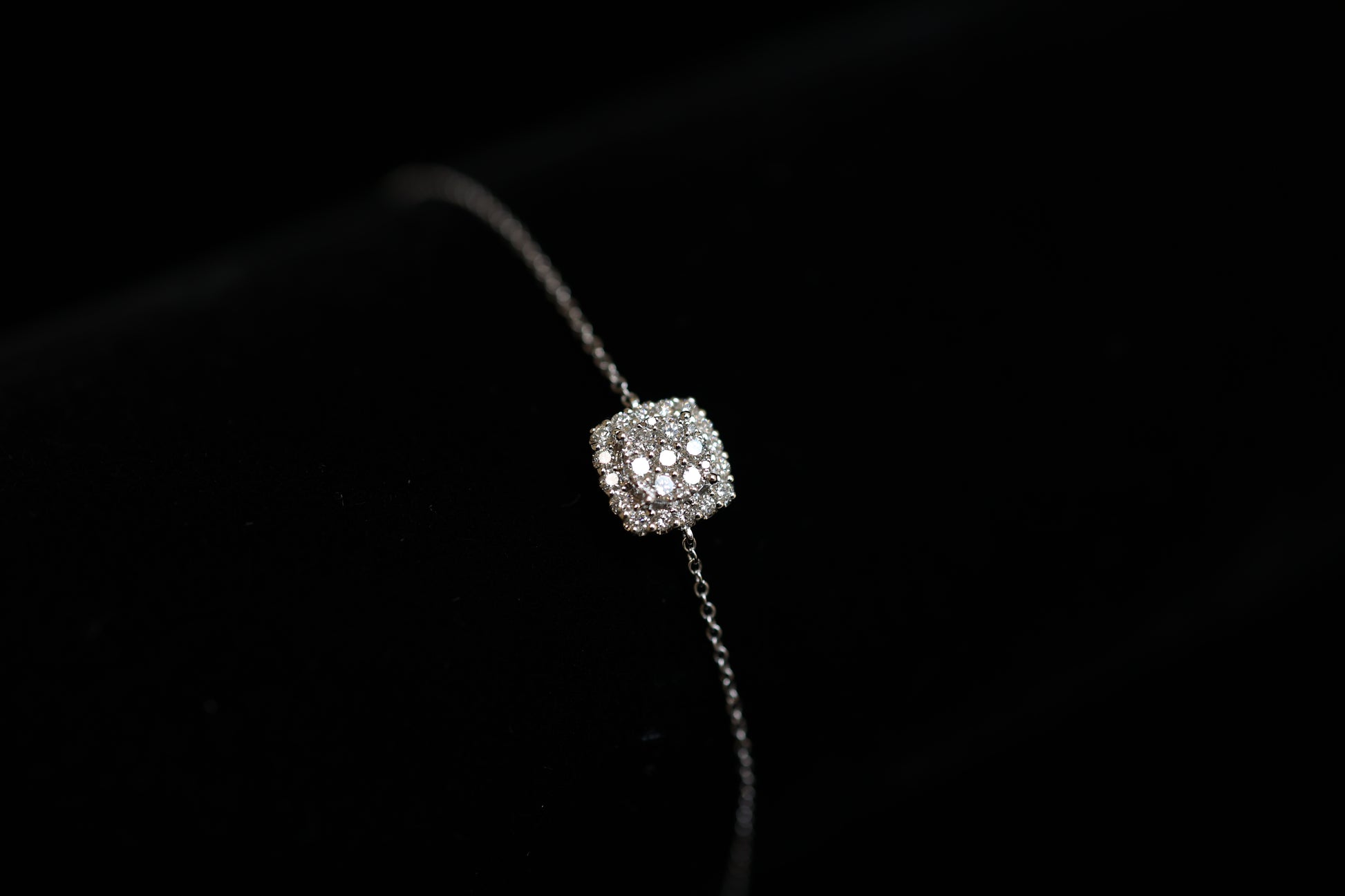 Squaremetry 18KW Diamond Bracelet