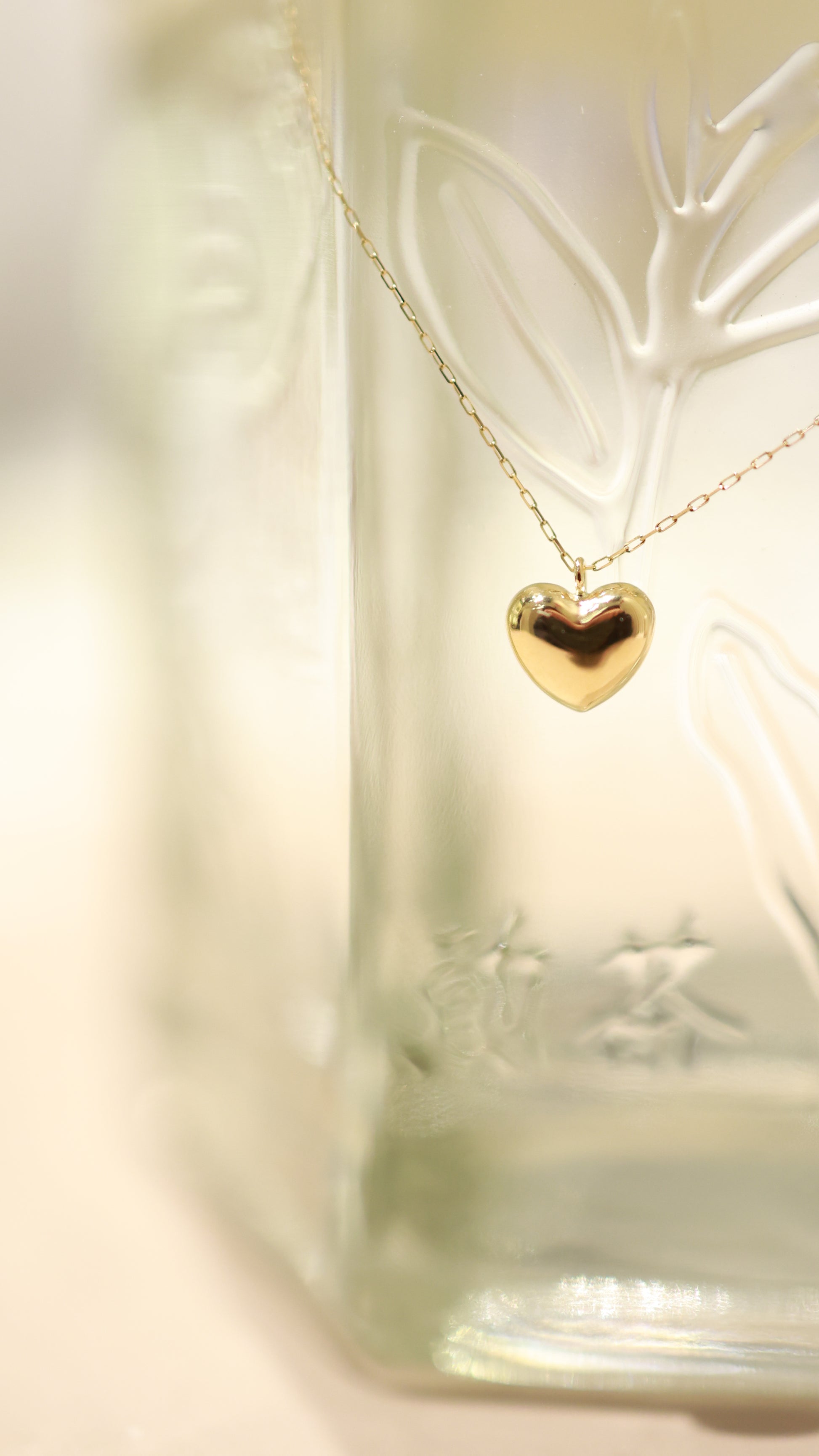 Hearted 18KY Necklace