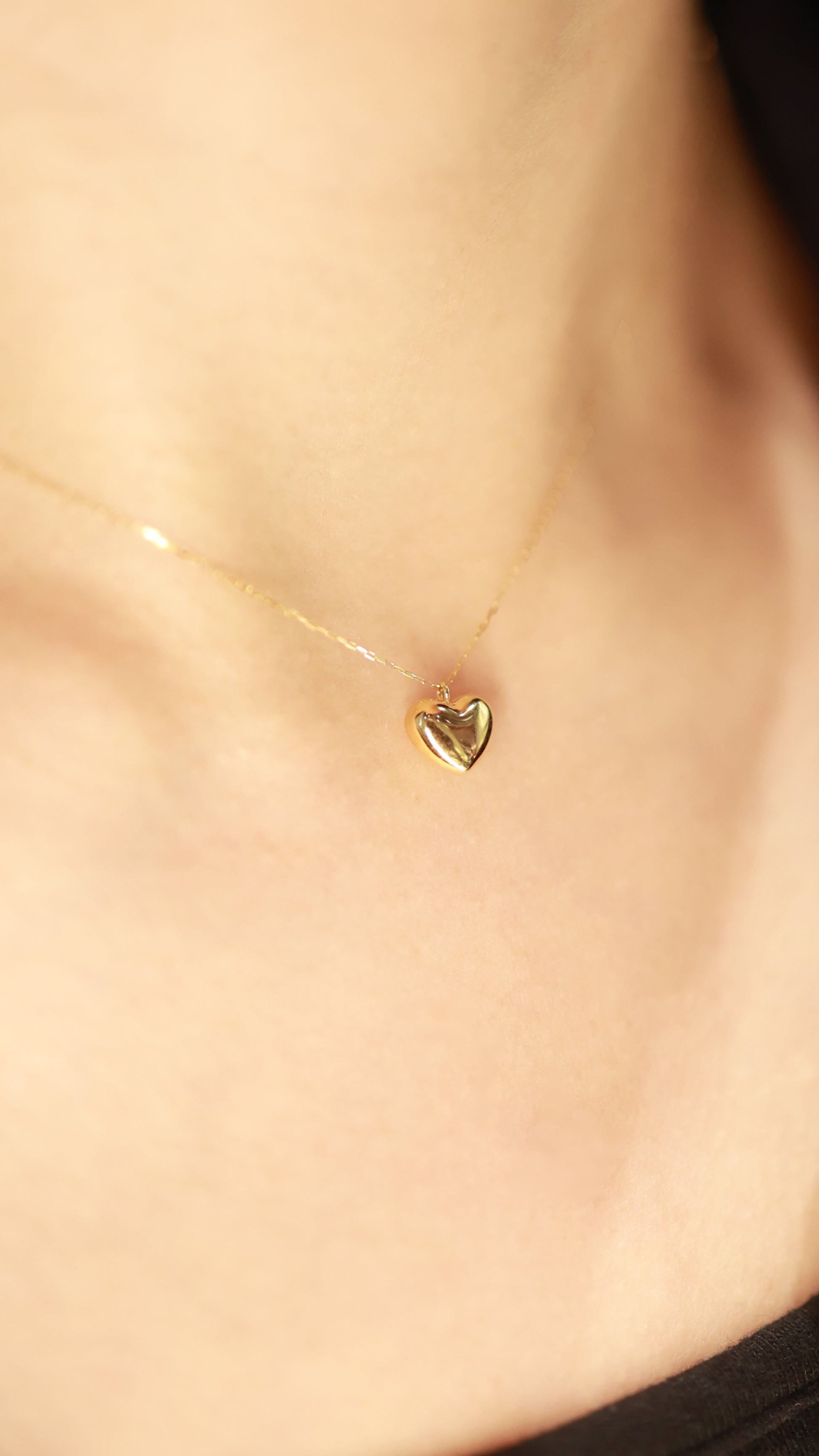 Hearted 18KY Necklace