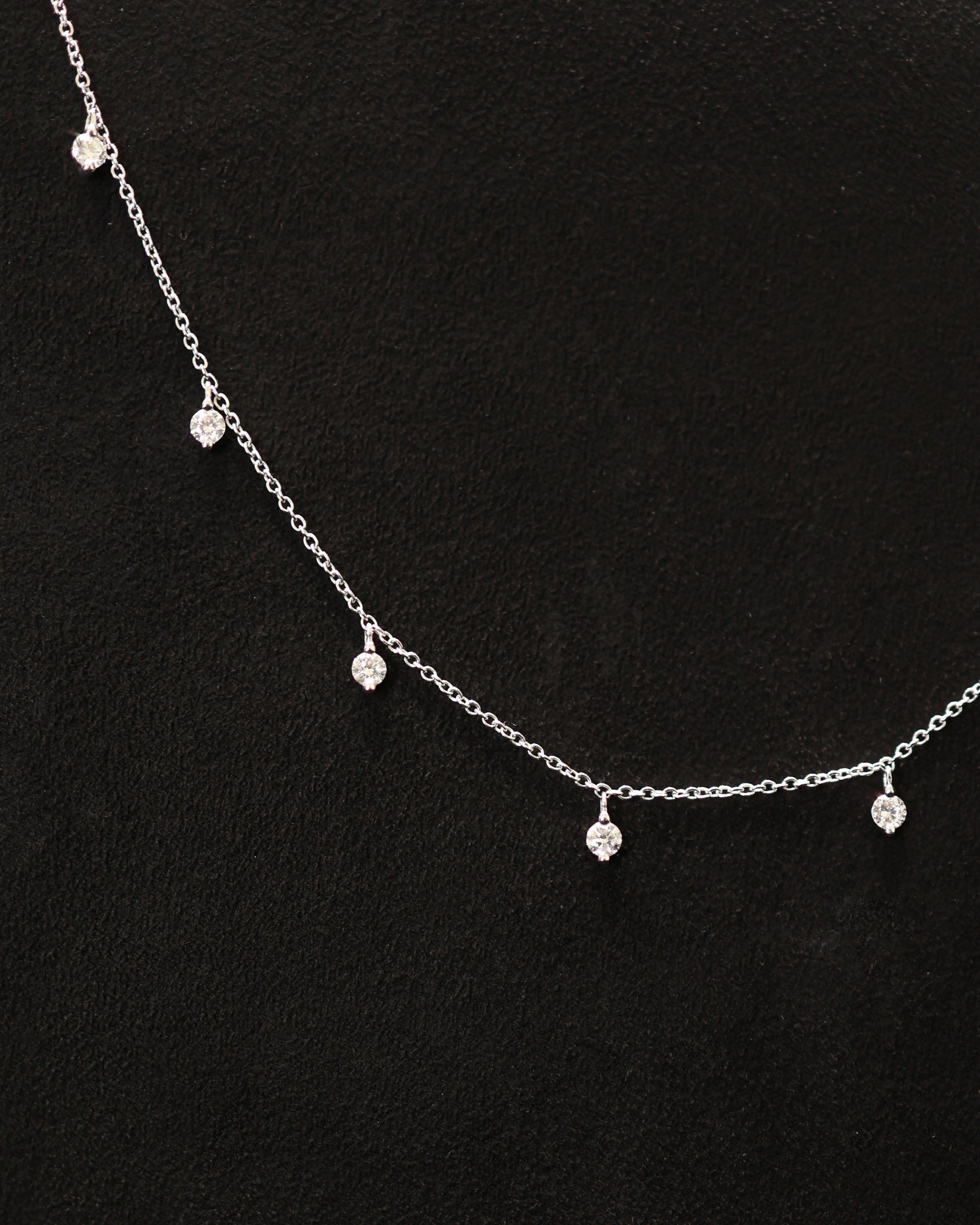 Softly Shining Star 18KR Diamond Necklace