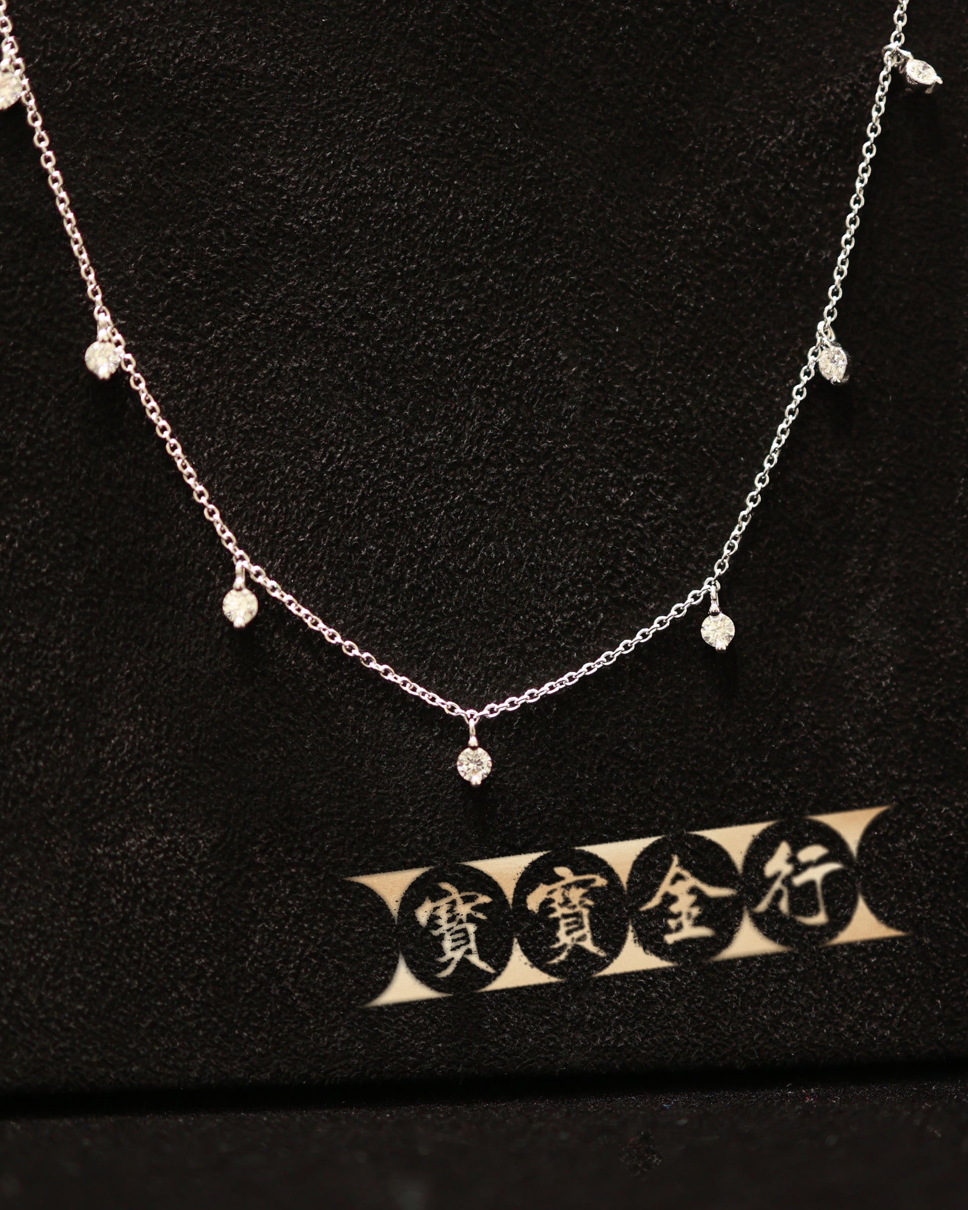 Softly Shining Star 18KR Diamond Necklace