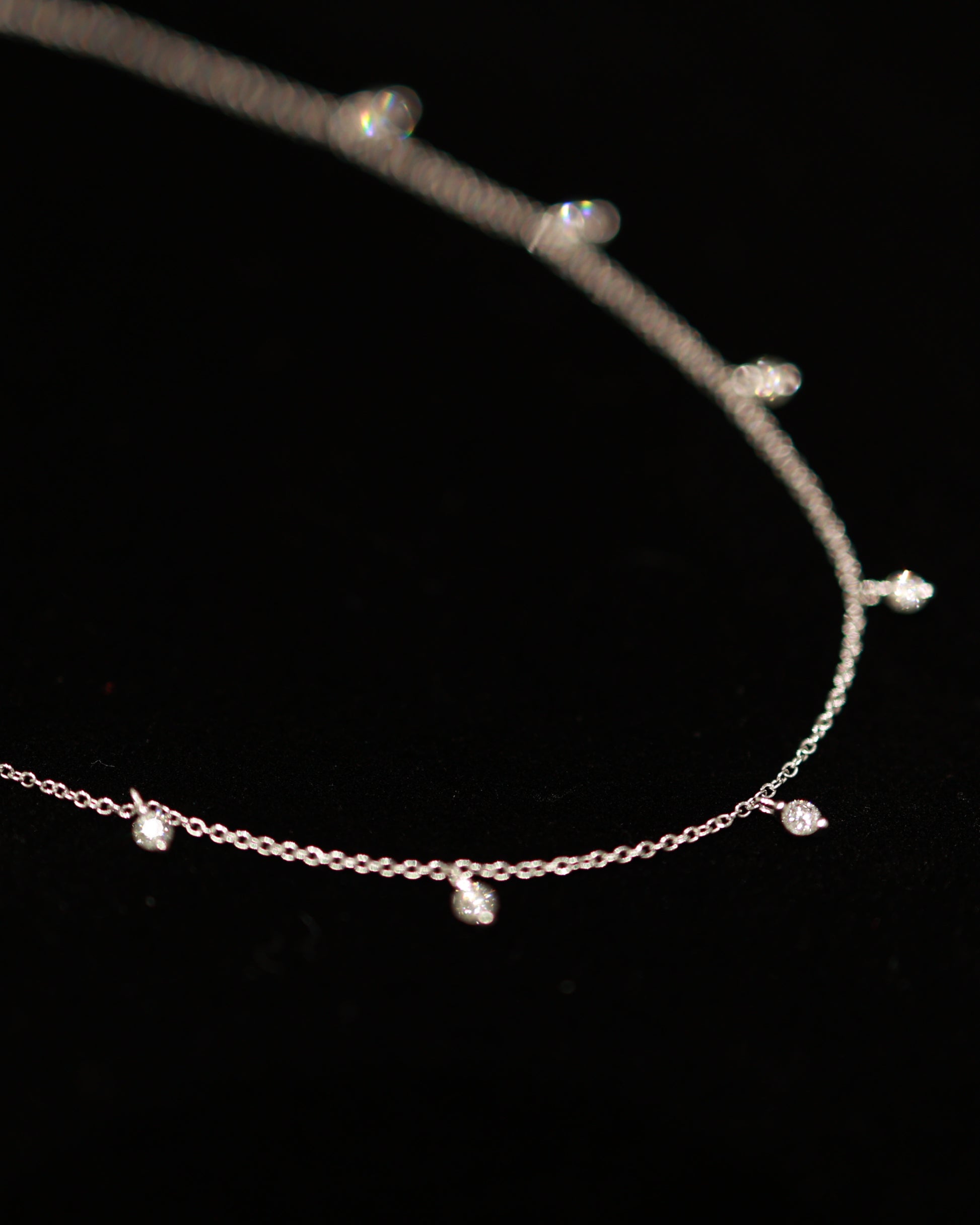 Softly Shining Star 18KR Diamond Necklace