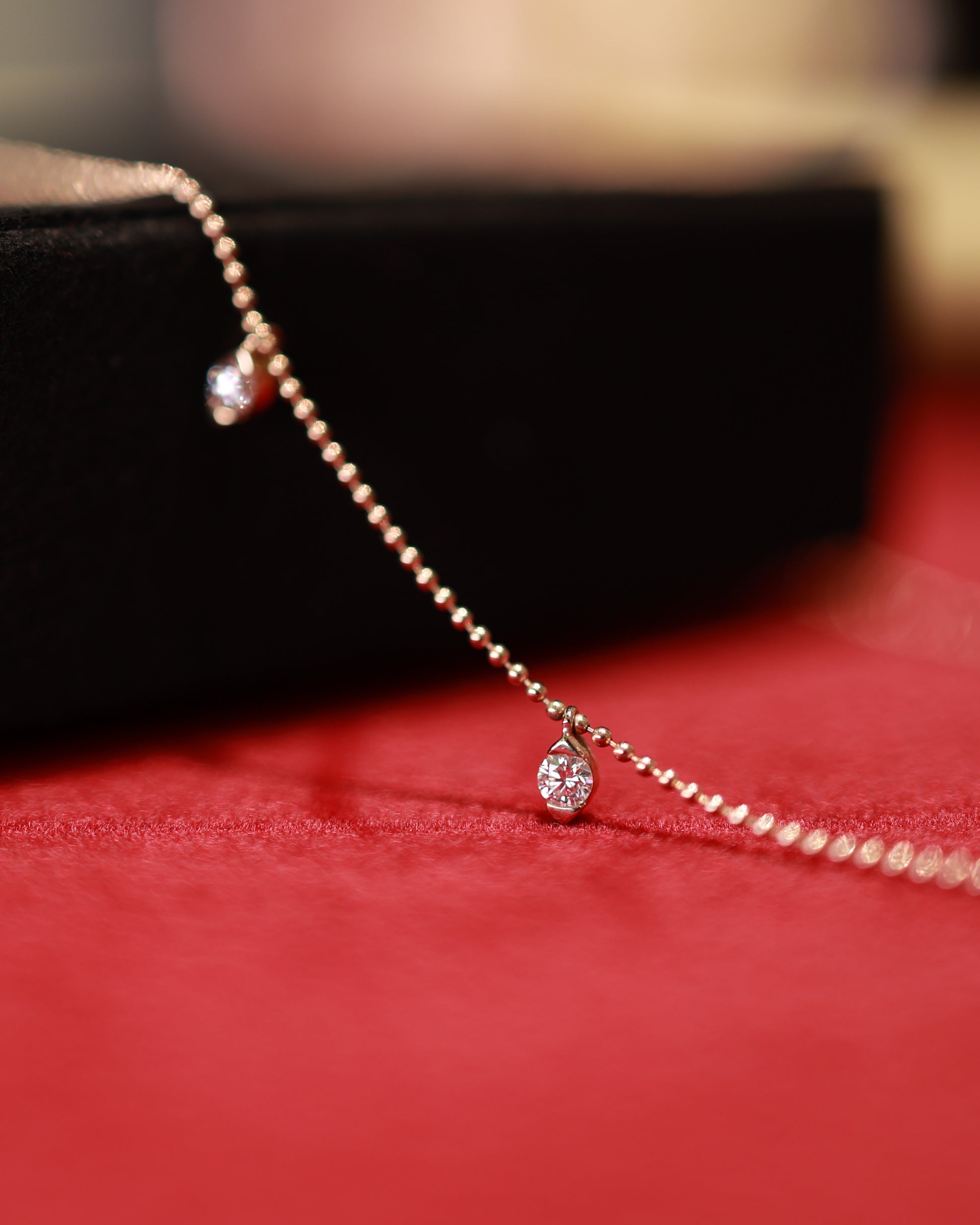 Softly Shining Star 18KR Diamond Necklace
