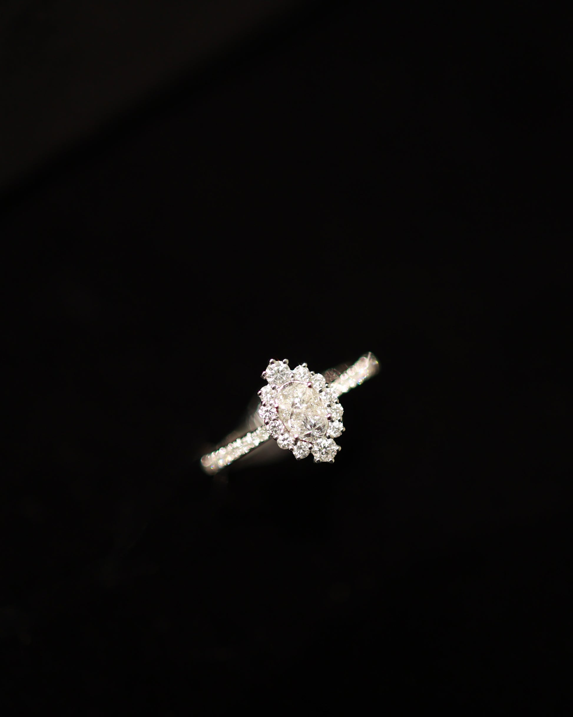 Phoebus 18KW Diamond Ring